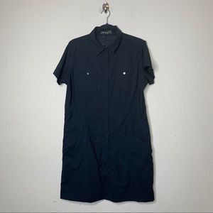 Nike Dri Fit Black Snap Novelty Golf Dress